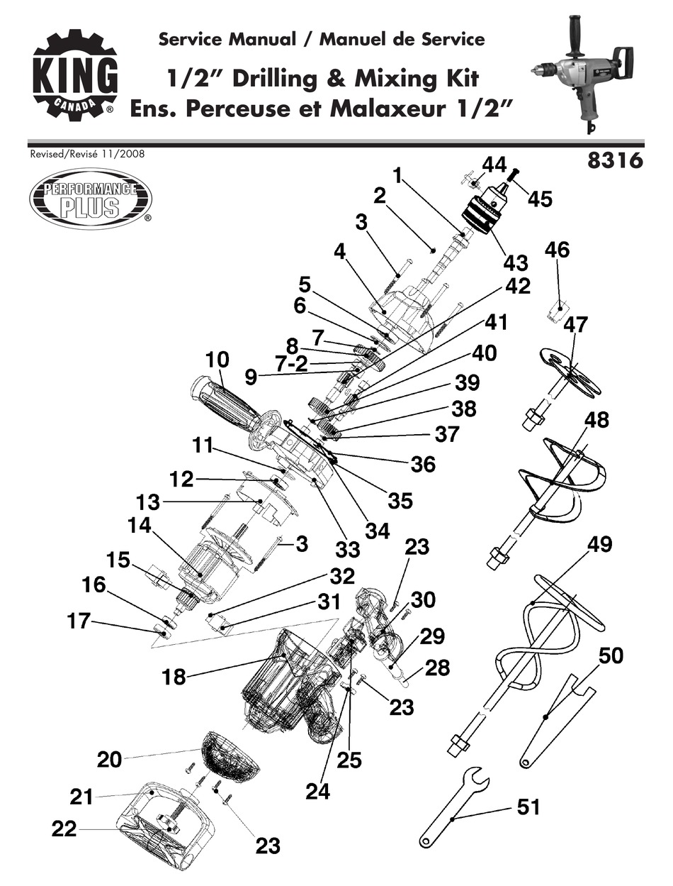 KING CANADA 8316 SERVICE MANUAL Pdf