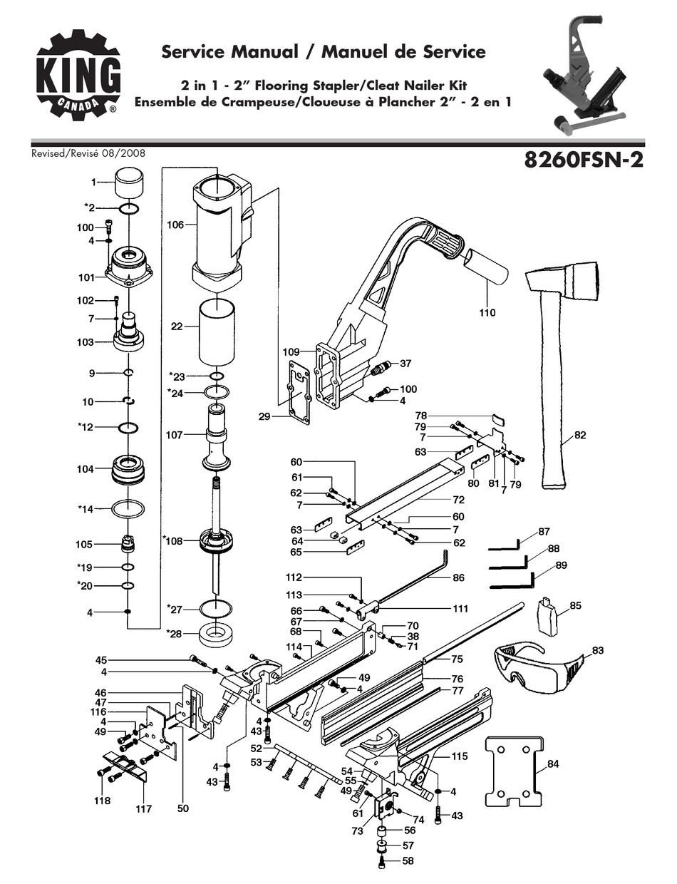 KING CANADA 8260FSN2 SERVICE MANUAL Pdf Download ManualsLib