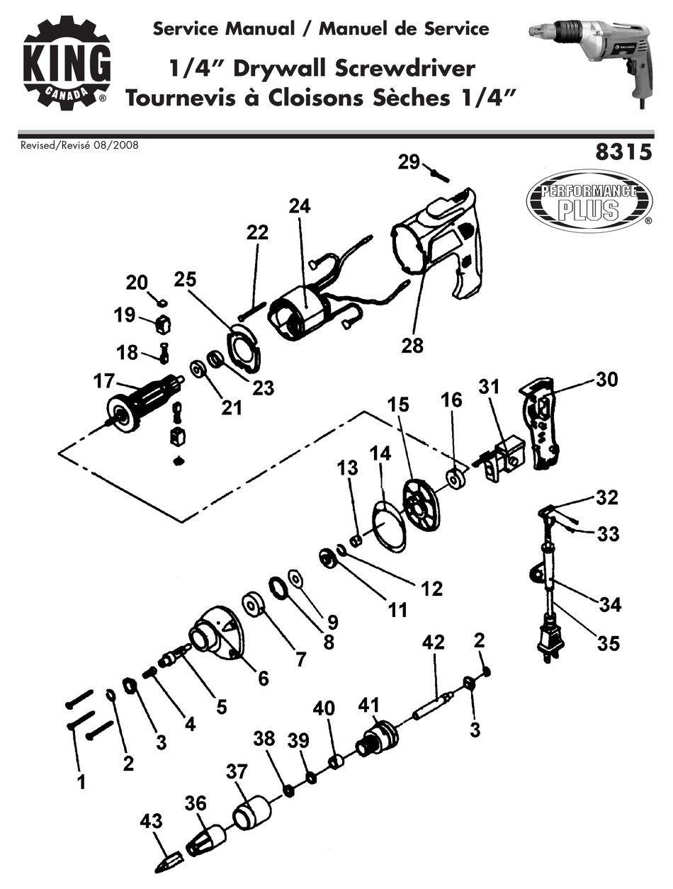 KING CANADA 8315 SERVICE MANUAL Pdf Download ManualsLib