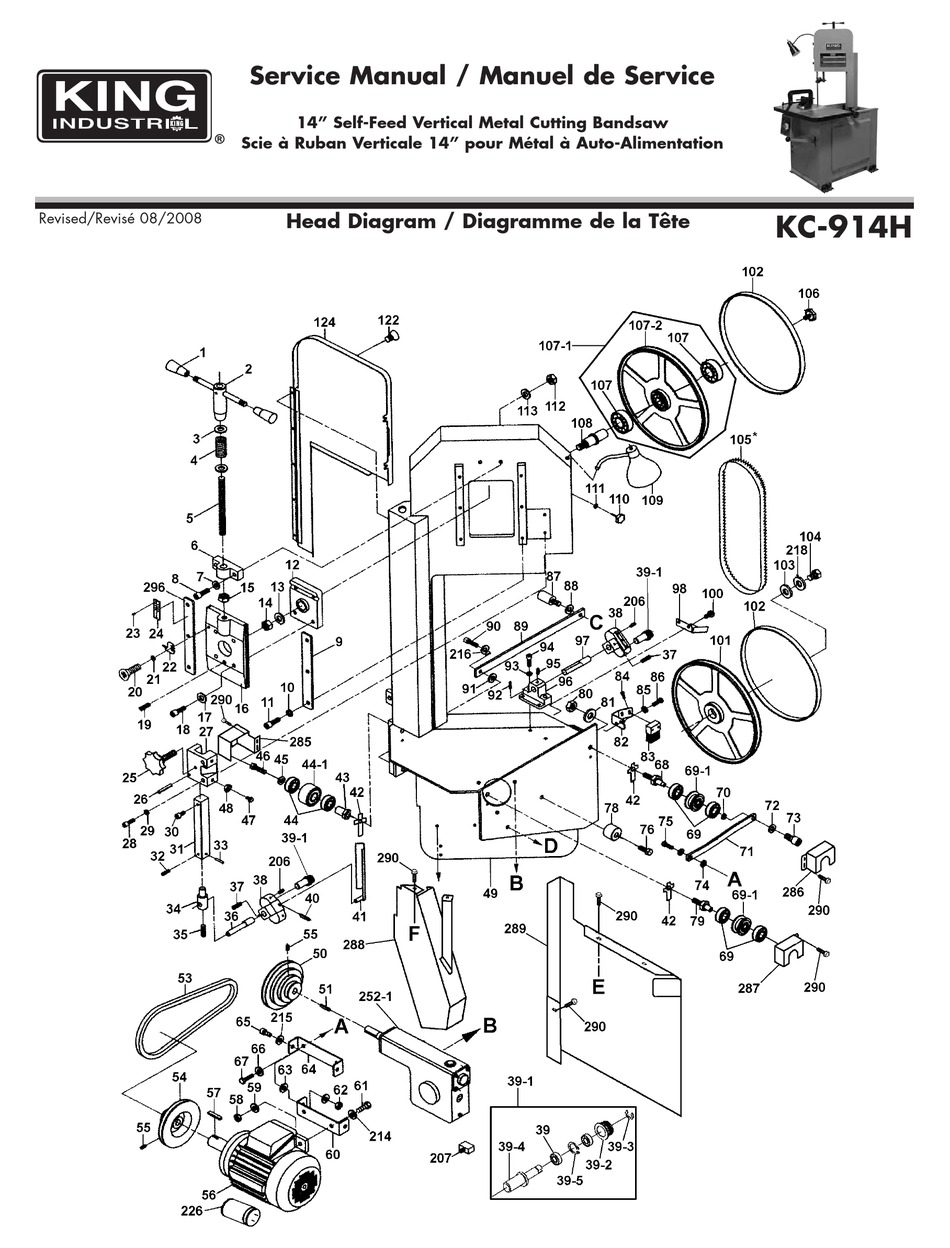 KING CANADA KC914H SERVICE MANUAL & PARTS LIST Pdf Download ManualsLib