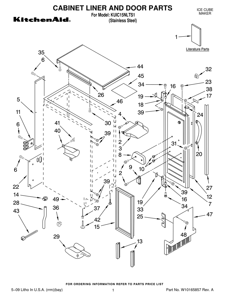 KITCHENAID KUIC15NLTS1 PARTS MANUAL Pdf Download | ManualsLib