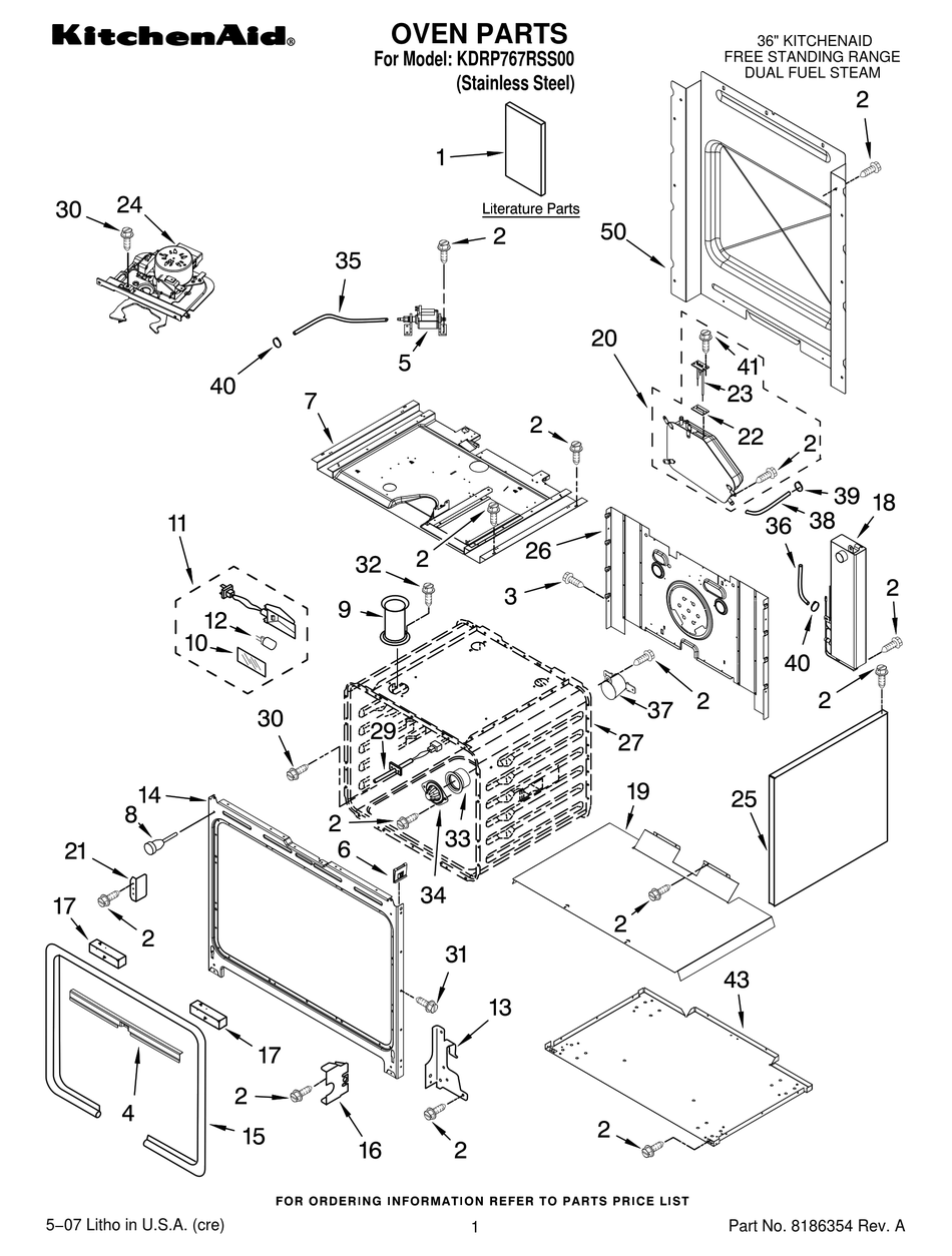 KITCHENAID KDRP767RSS00 PARTS MANUAL Pdf Download ManualsLib