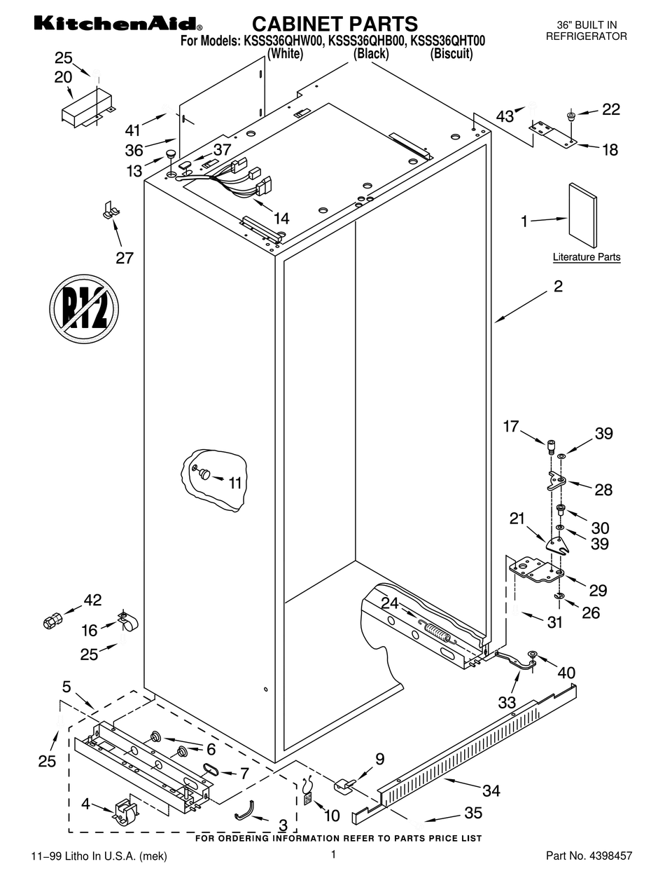 KITCHENAID KSSS36QHT00 PARTS LIST Pdf Download ManualsLib   Kitchenaid Ksss36qht00 