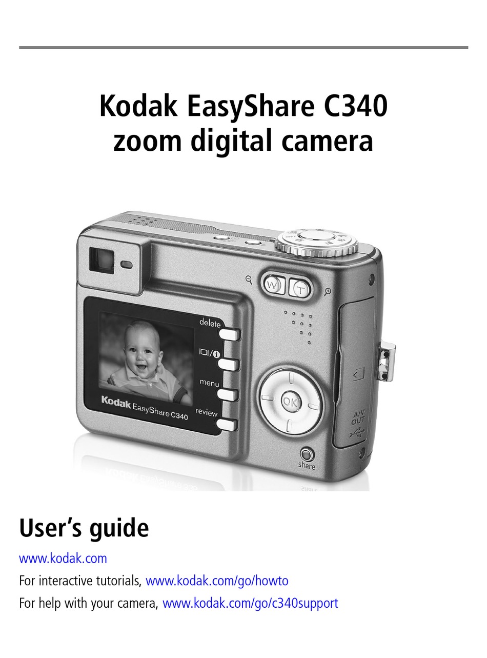 KODAK EASYSHARE C340 USER MANUAL Pdf Download | ManualsLib