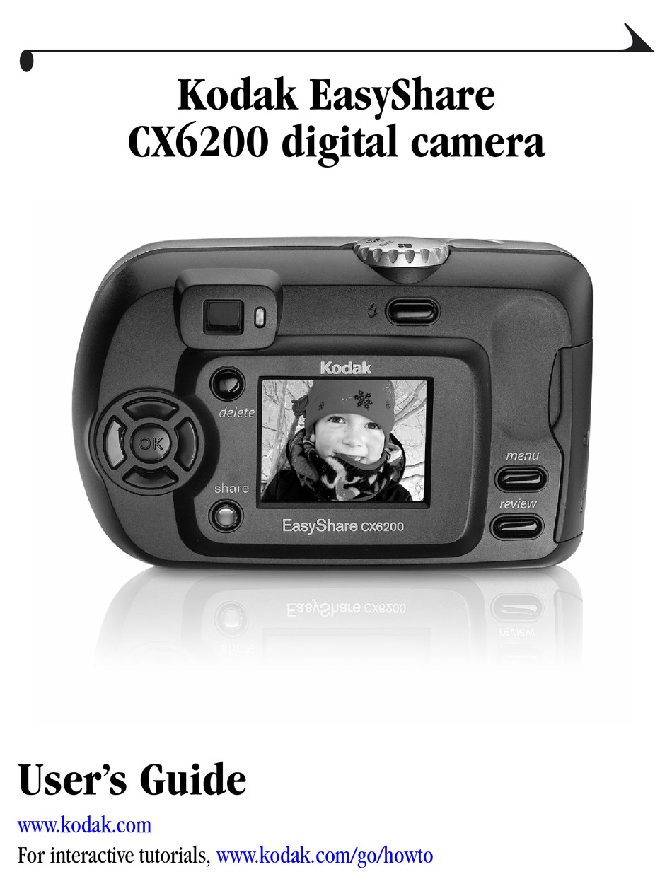 Kodak Easyshare Cx6200 User Manual Pdf Download Manualslib