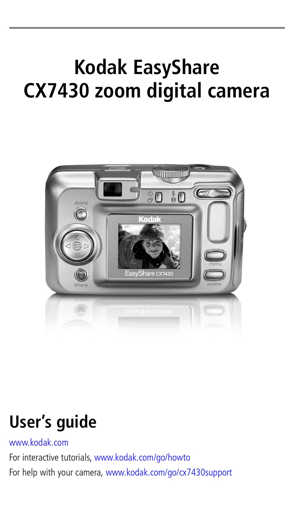 KODAK CX7430 USER MANUAL Pdf Download | ManualsLib