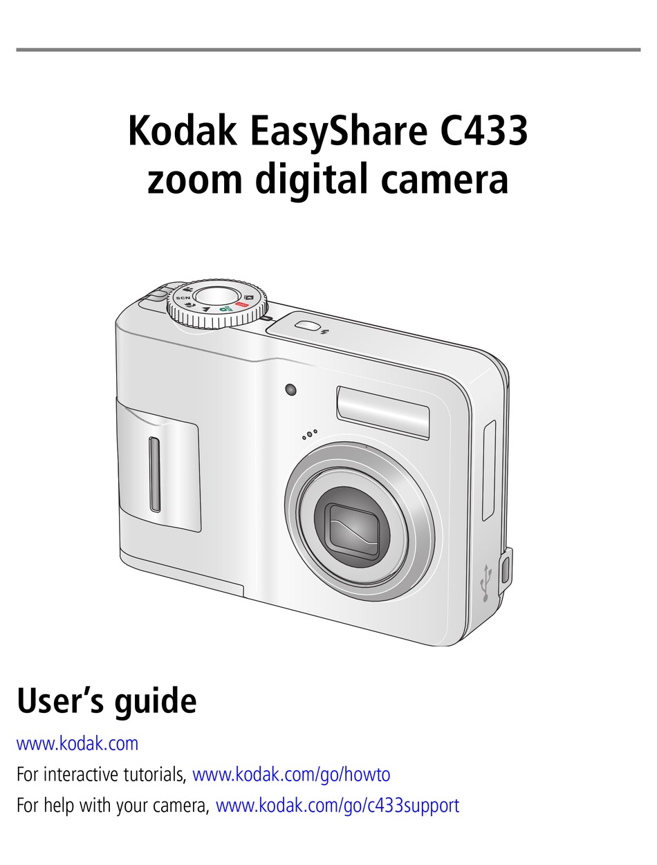 KODAK EASYSHARE C433 USER MANUAL Pdf Download ManualsLib