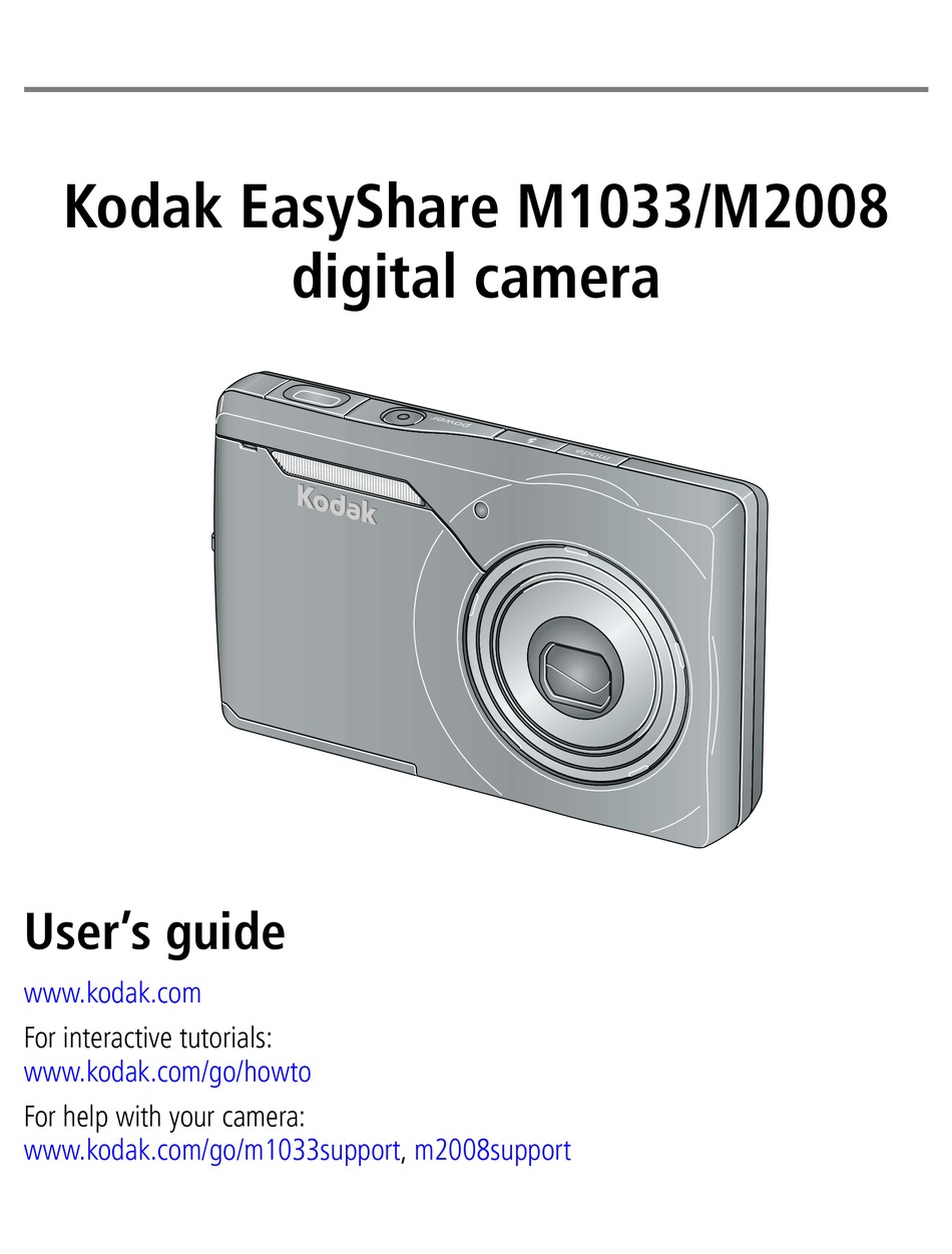 KODAK EASYSHARE M1033 USER MANUAL Pdf Download | ManualsLib