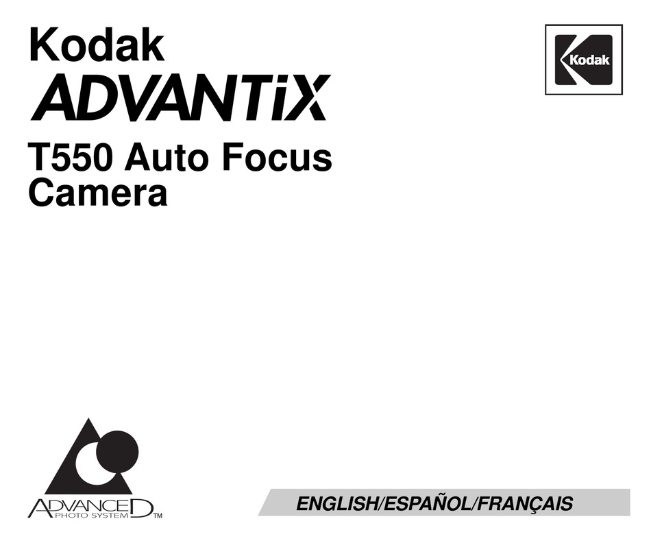 KODAK ADVANTIX T550 MANUAL Pdf Download | ManualsLib