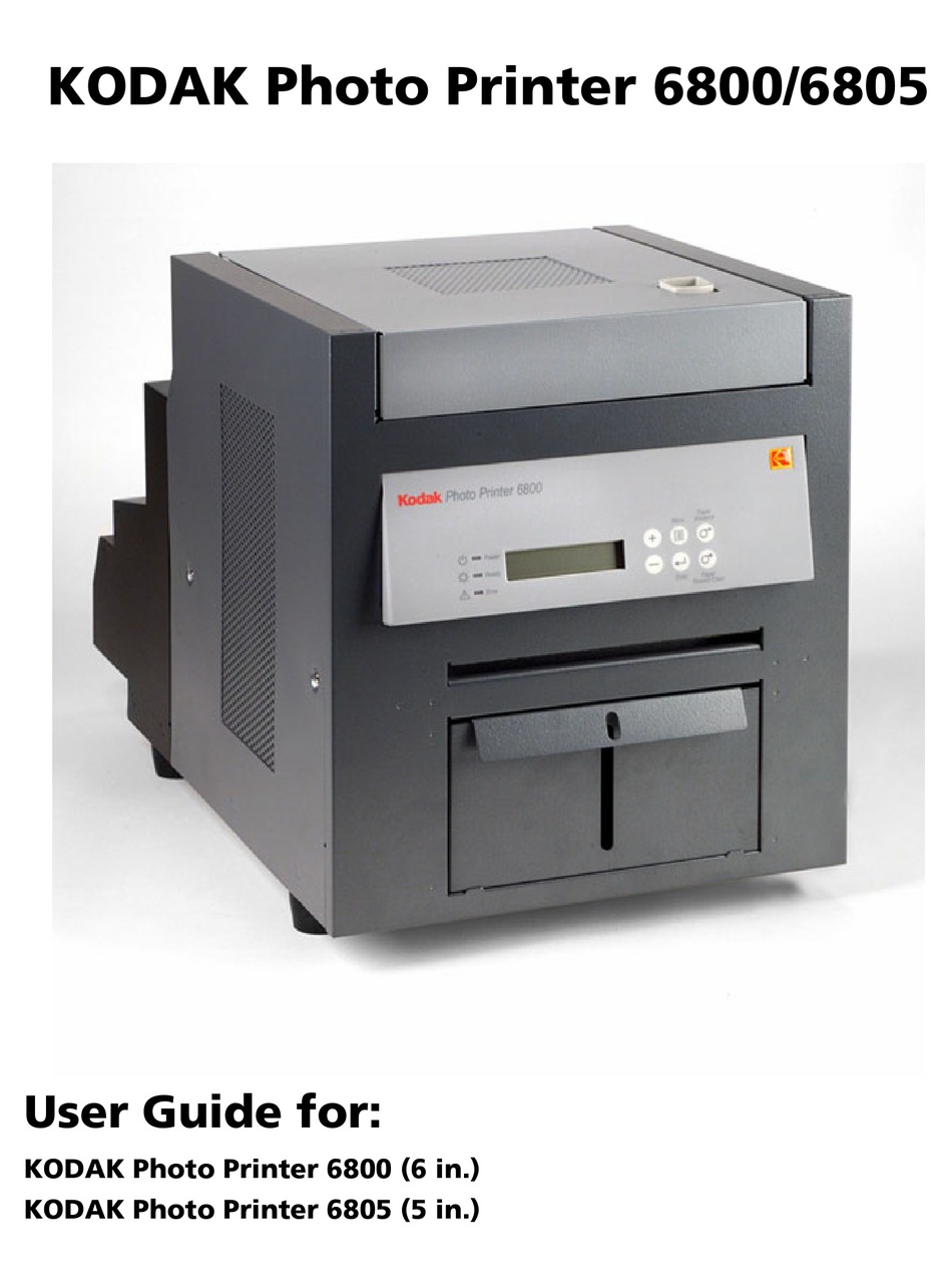 Printer Driver - Kodak 6805 User Manual 