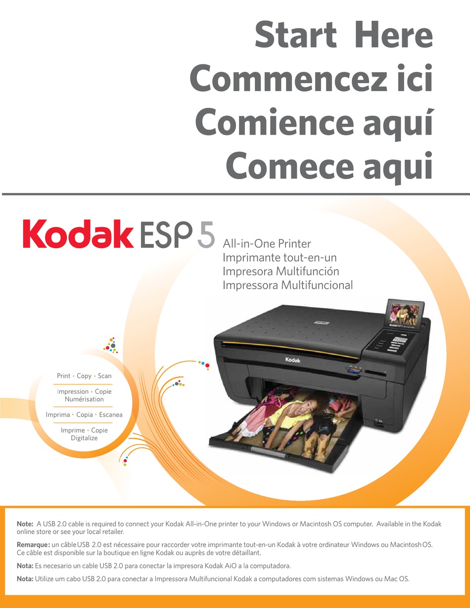 KODAK ESP 5 START HERE MANUAL Pdf Download | ManualsLib