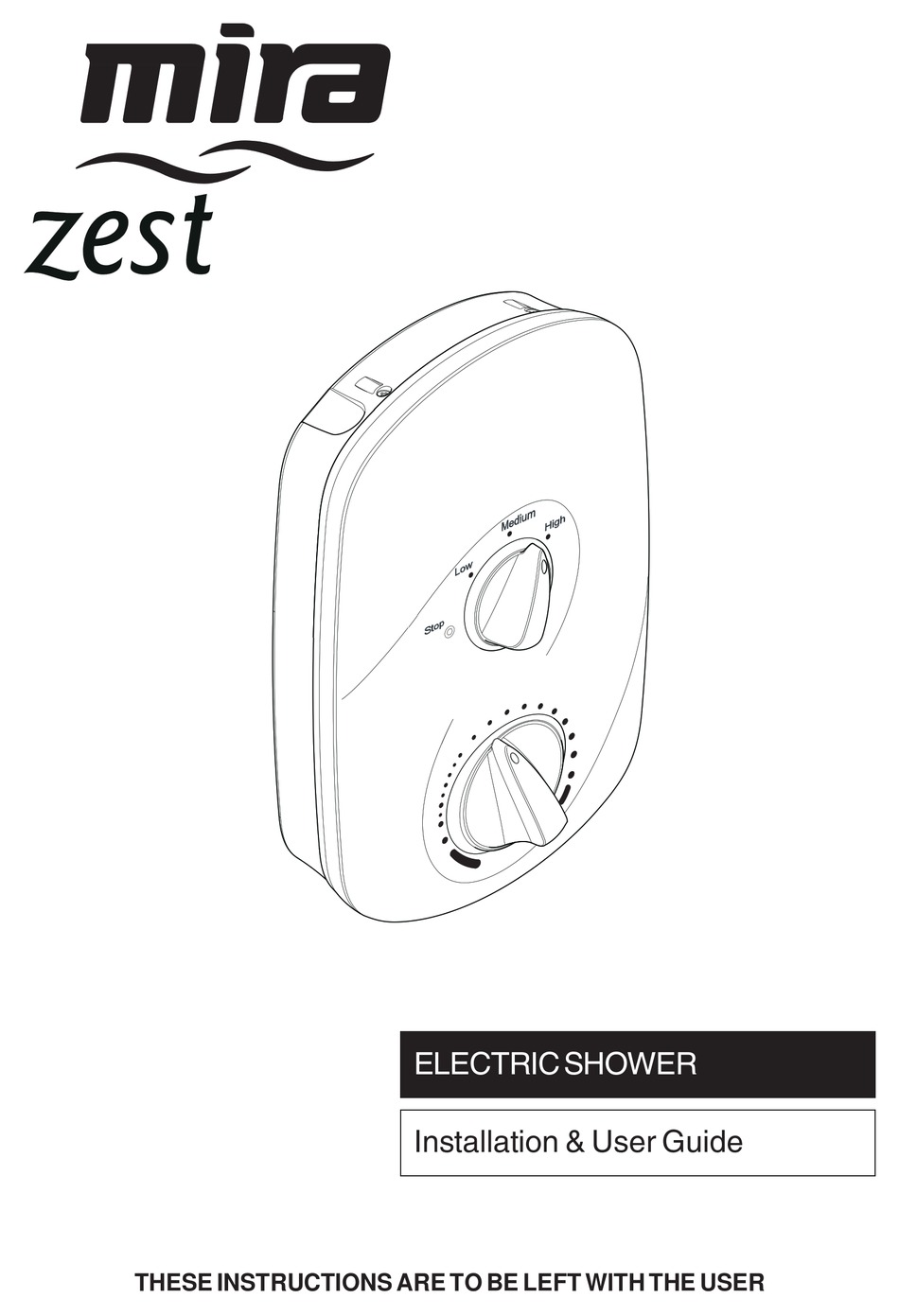 KOHLER ELECTRIC SHOWER INSTALLATION AND USER MANUAL Pdf Download ManualsLib