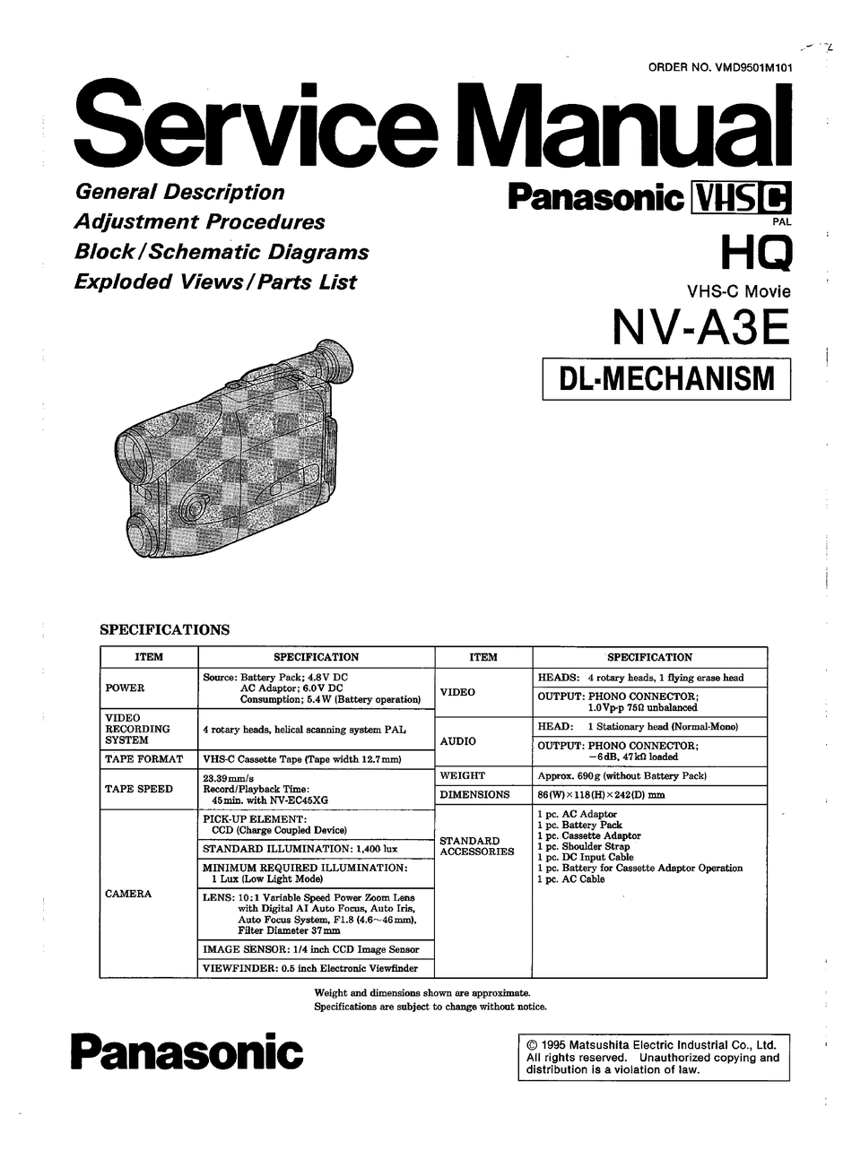 panasonic nv ds60 cable to pc