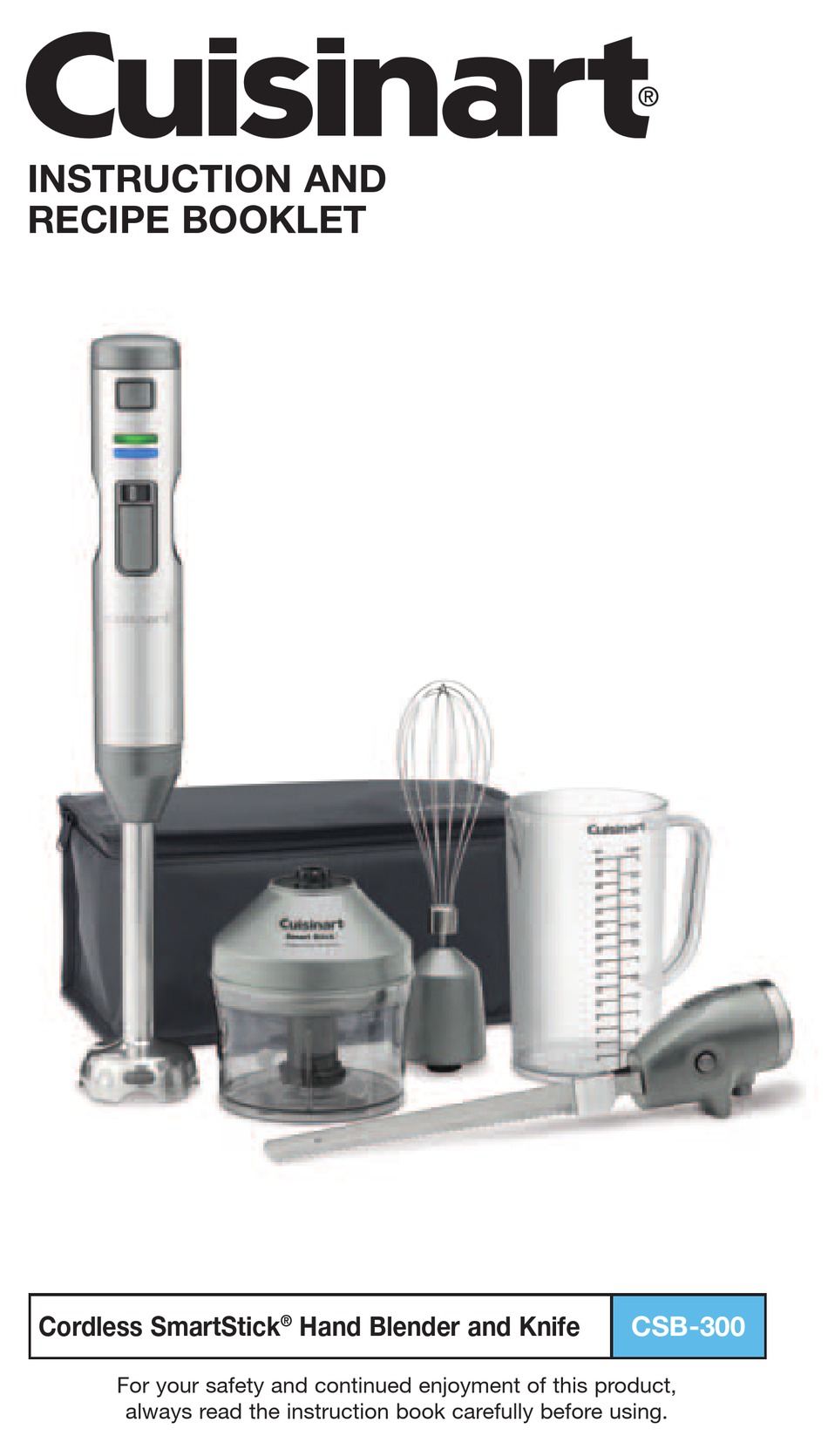 Refurbished: Cuisinart CSB-80 Smart Stick Power Trio High Torque Hand  Blender 