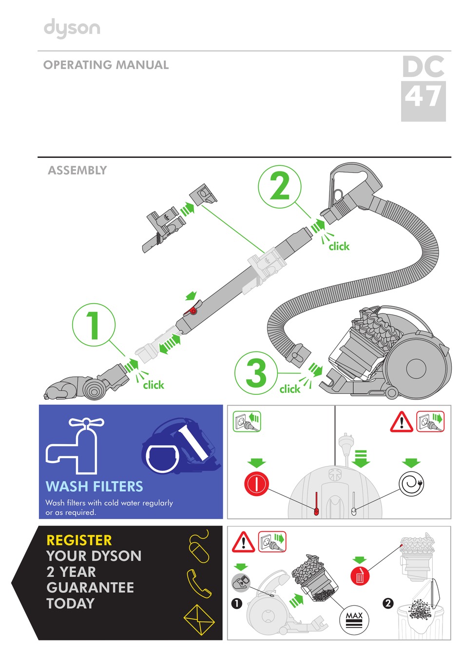 DYSON DC47 OPERATING MANUAL Pdf Download | ManualsLib