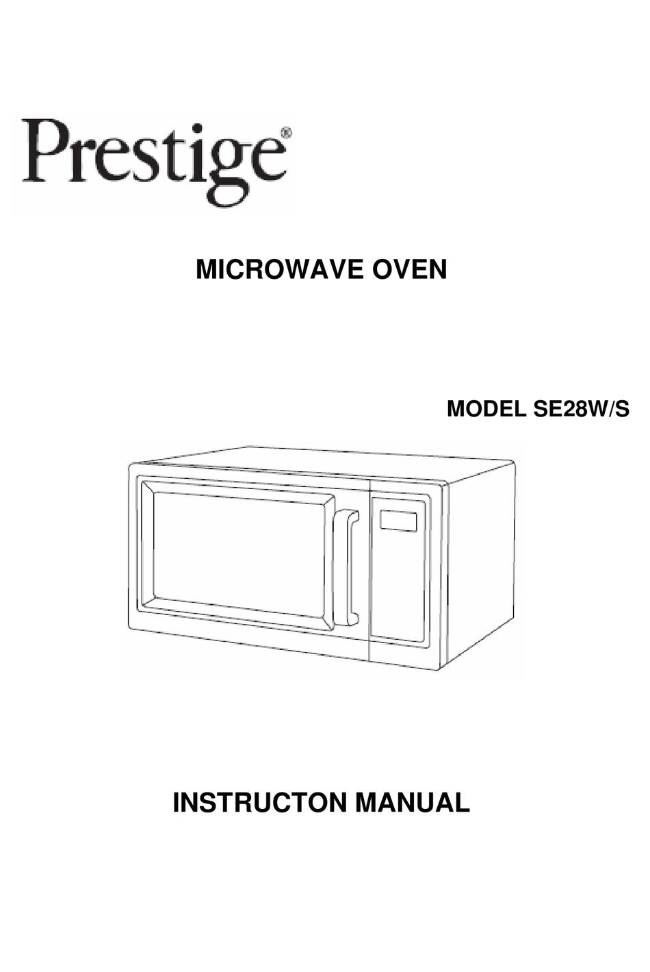 prestige se28s microwave oven