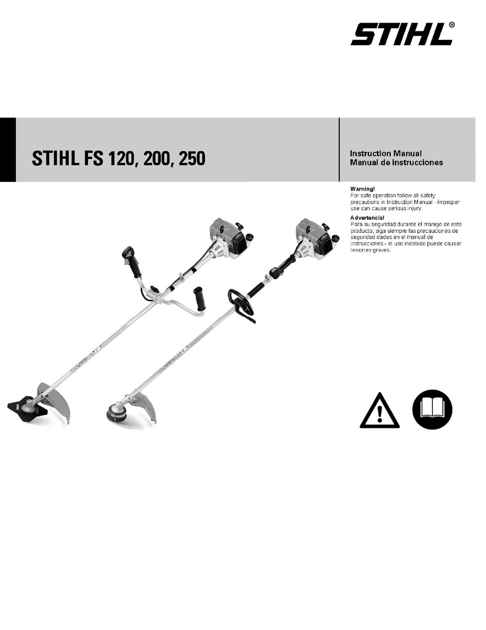 Stihl Fs 120 Instruction Manual Pdf Download Manualslib