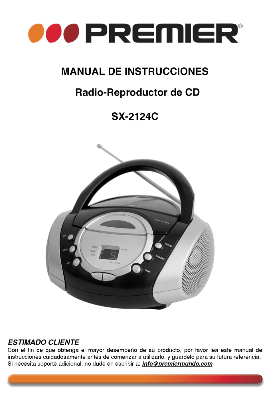 Premier Sx C Instruction Manual Pdf Download Manualslib