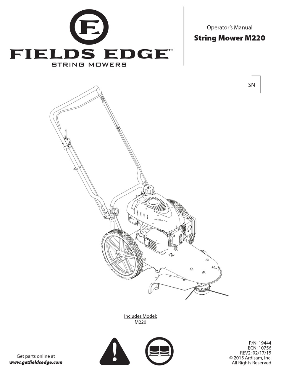 FIELDS EDGE M220 OPERATOR'S MANUAL Pdf Download ManualsLib
