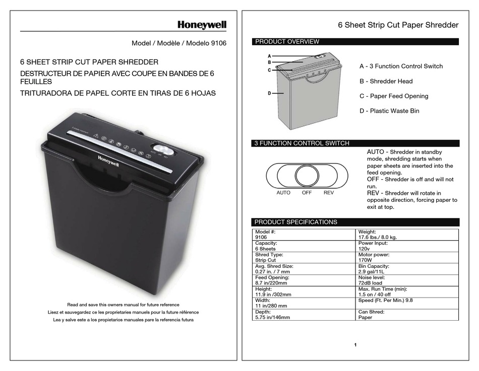 HONEYWELL 9106 OWNER'S MANUAL Pdf Download | ManualsLib