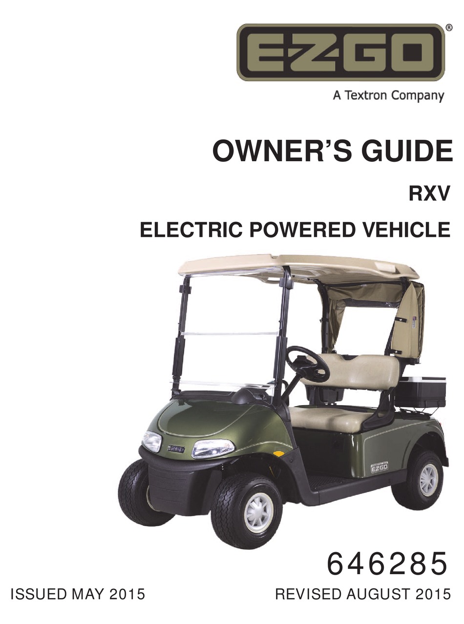 EZGO RXV 646285 OWNER