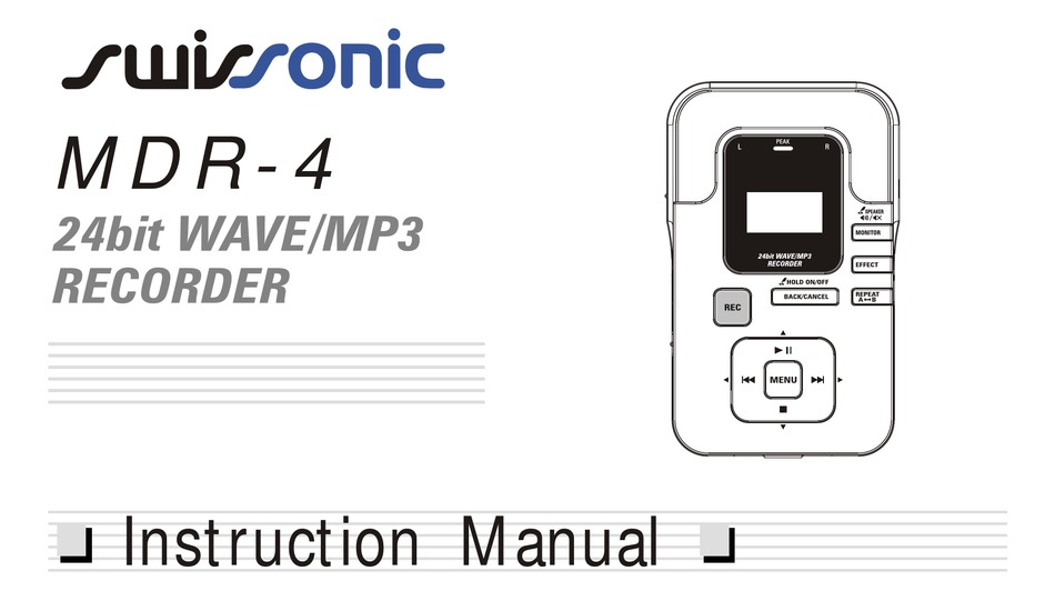 SWISSONIC MDR-4 INSTRUCTION MANUAL Pdf Download | ManualsLib