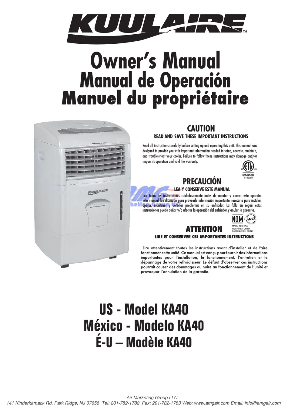 KUULAIRE KA40 OWNER
