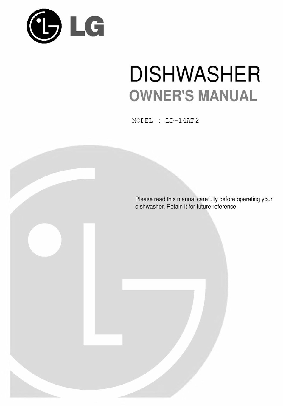 LG LD-14AT2 OWNER'S MANUAL Pdf Download | ManualsLib