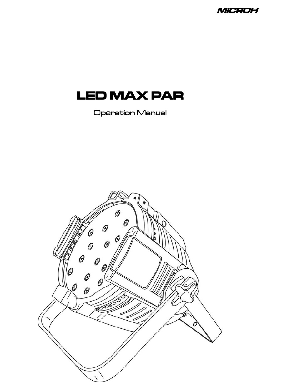 Microh Led Max Par Operation Manual Pdf Download Manualslib