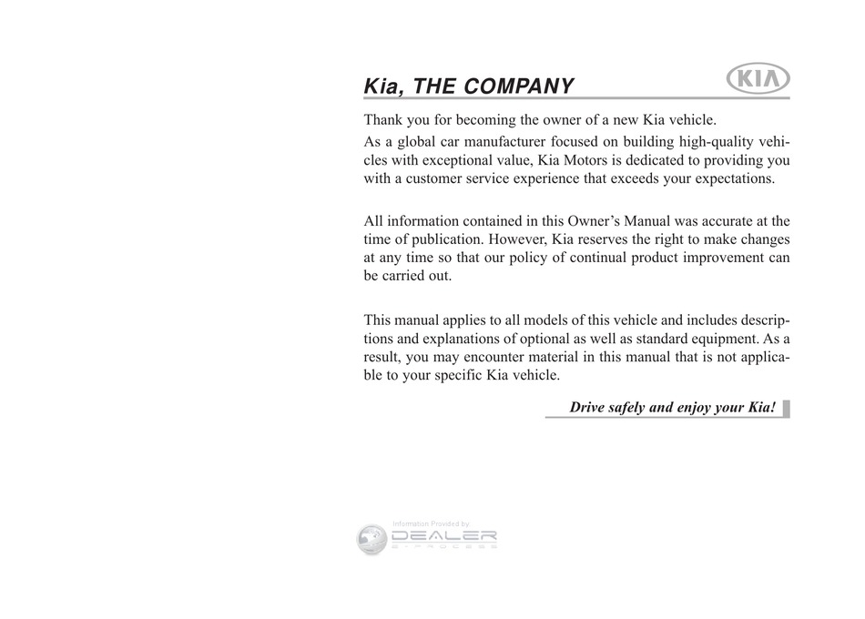 KIA SOUL OWNER'S MANUAL Pdf Download | ManualsLib