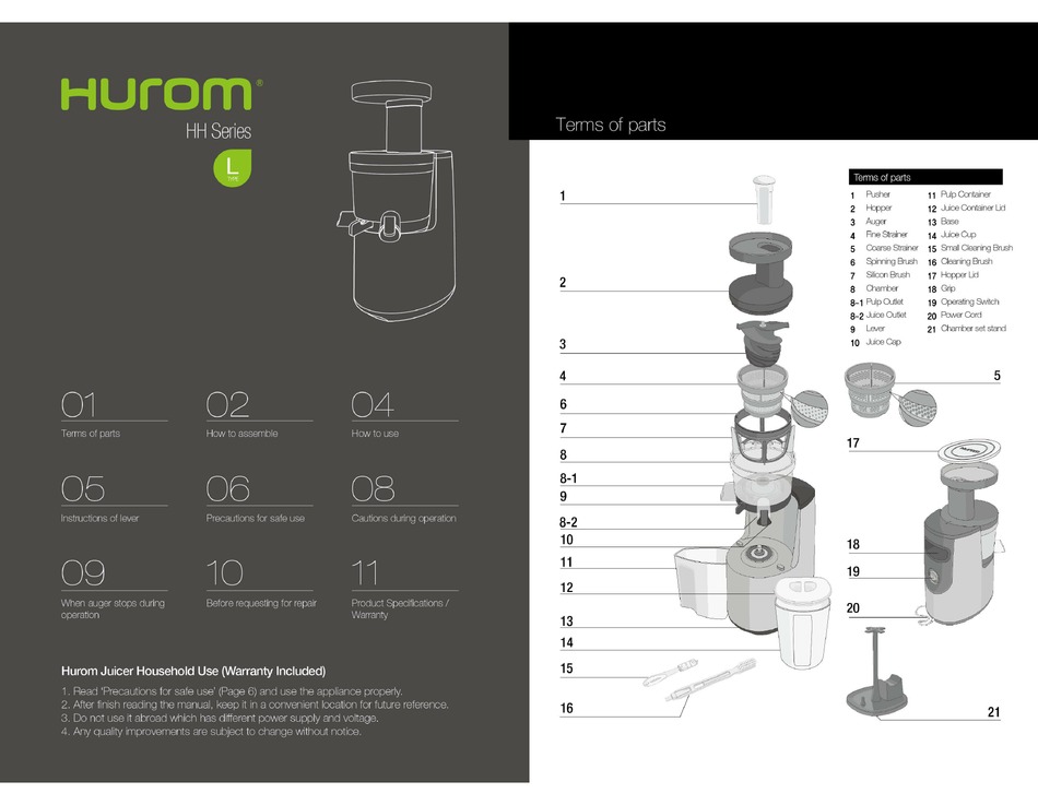 Clearance Hurom Hh Elite Slow Juicer Wine