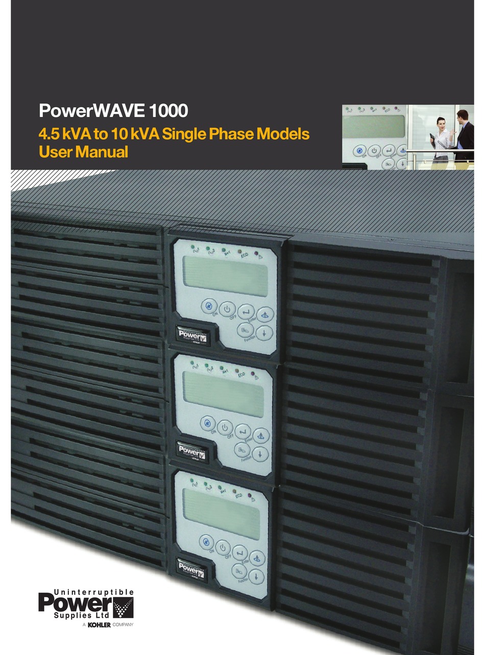UNINTERRUPTIBLE POWER SUPPLIES POWERWAVE 1000 USER MANUAL Pdf Download ManuaLib