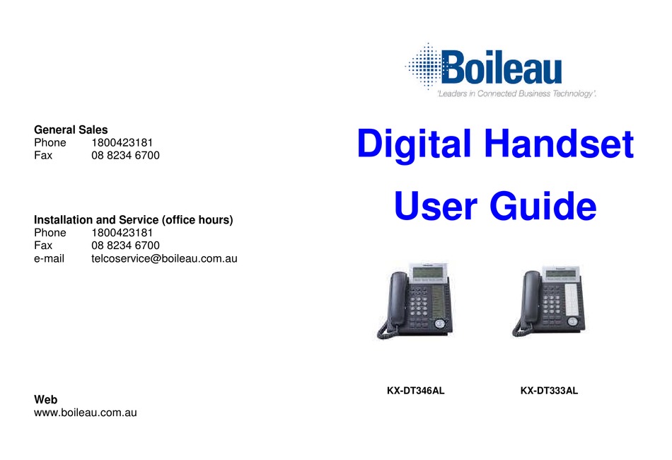 BOILEAU KXDT346AL USER MANUAL Pdf Download ManualsLib