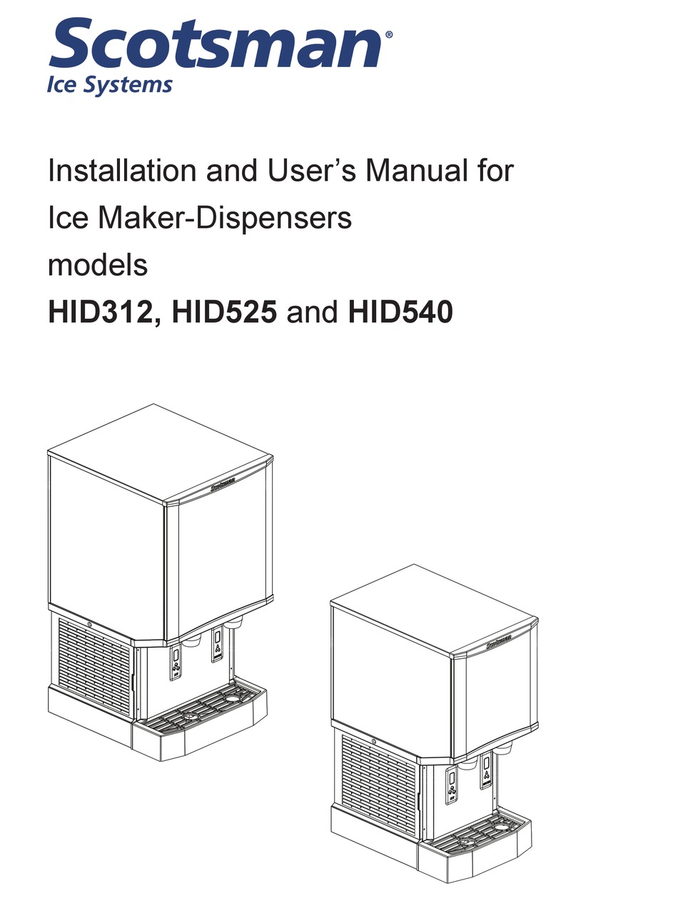 SCOTSMAN HID312 INSTALLATION AND USER MANUAL Pdf Download ManualsLib