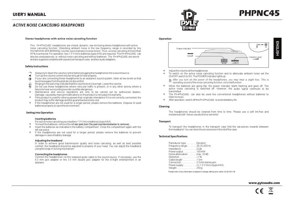 PYLE AUDIO PHPNC45 USER MANUAL Pdf Download ManualsLib