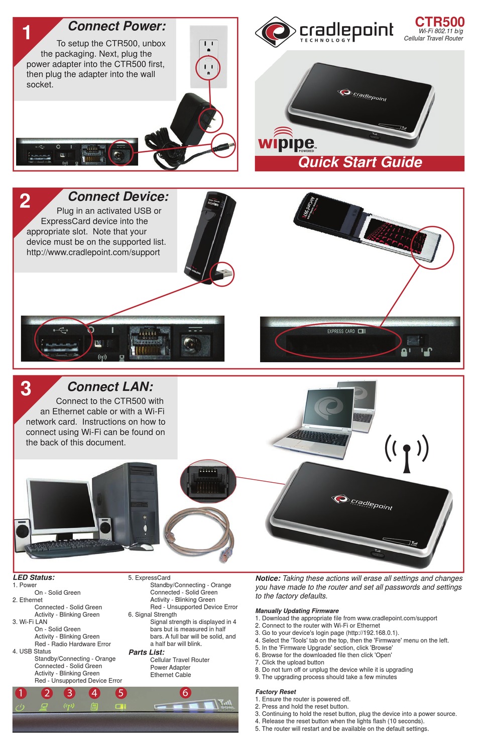 CRADLEPOINT CTR500 QUICK START MANUAL Pdf Download | ManualsLib