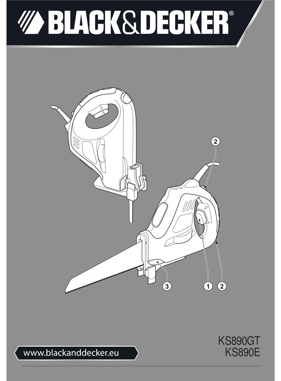 BLACK & DECKER KS890GT ORIGINAL INSTRUCTIONS MANUAL Pdf Download ...