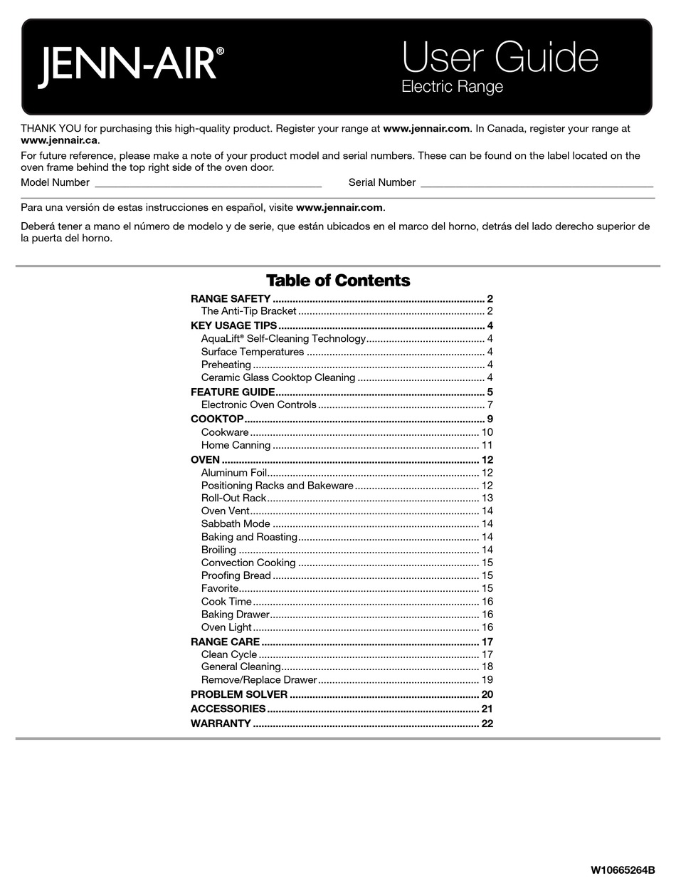 JENNAIR JES1450DS USER MANUAL Pdf Download ManualsLib