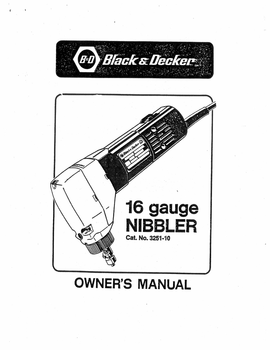 User manual Black & Decker PP610 (English - 48 pages)