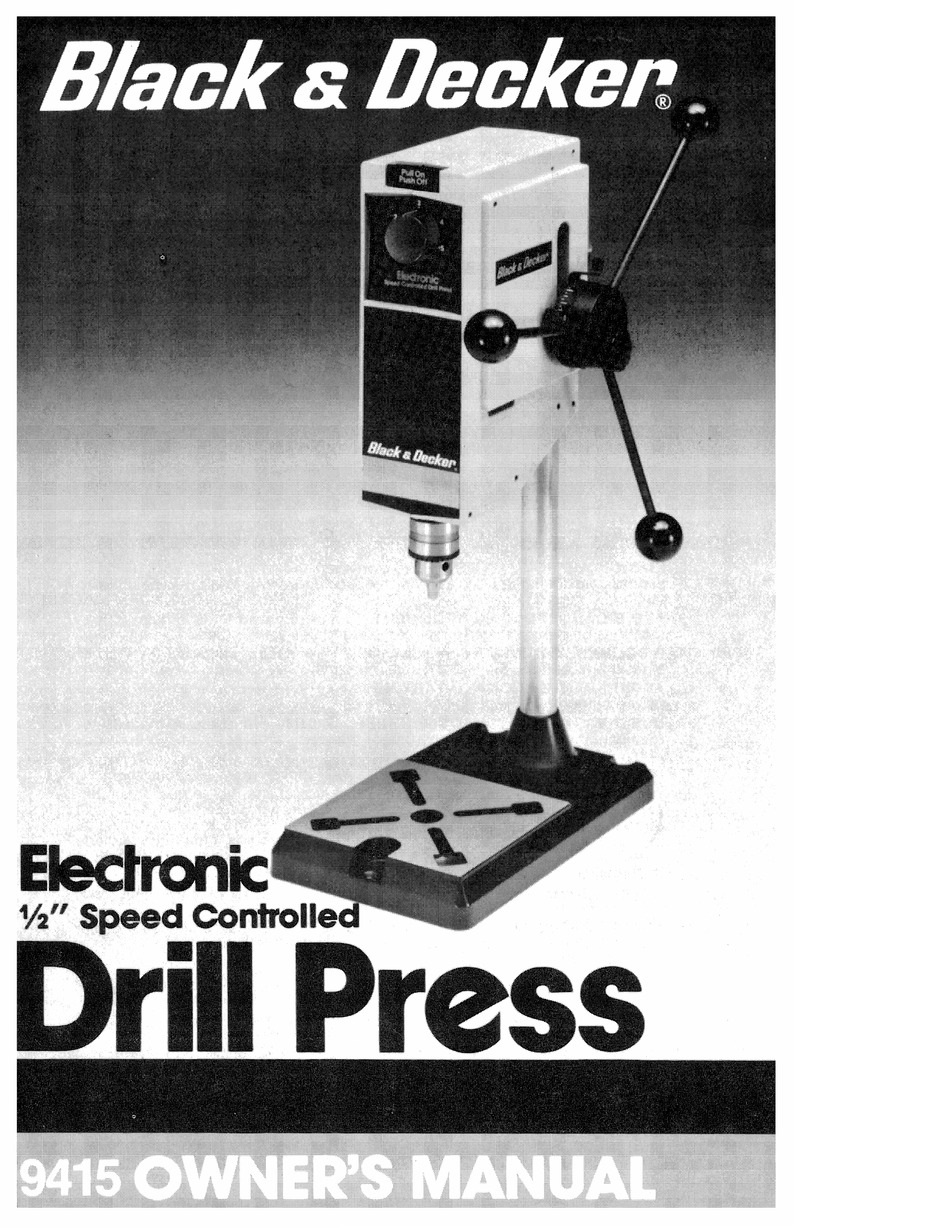 Black & decker online drill press