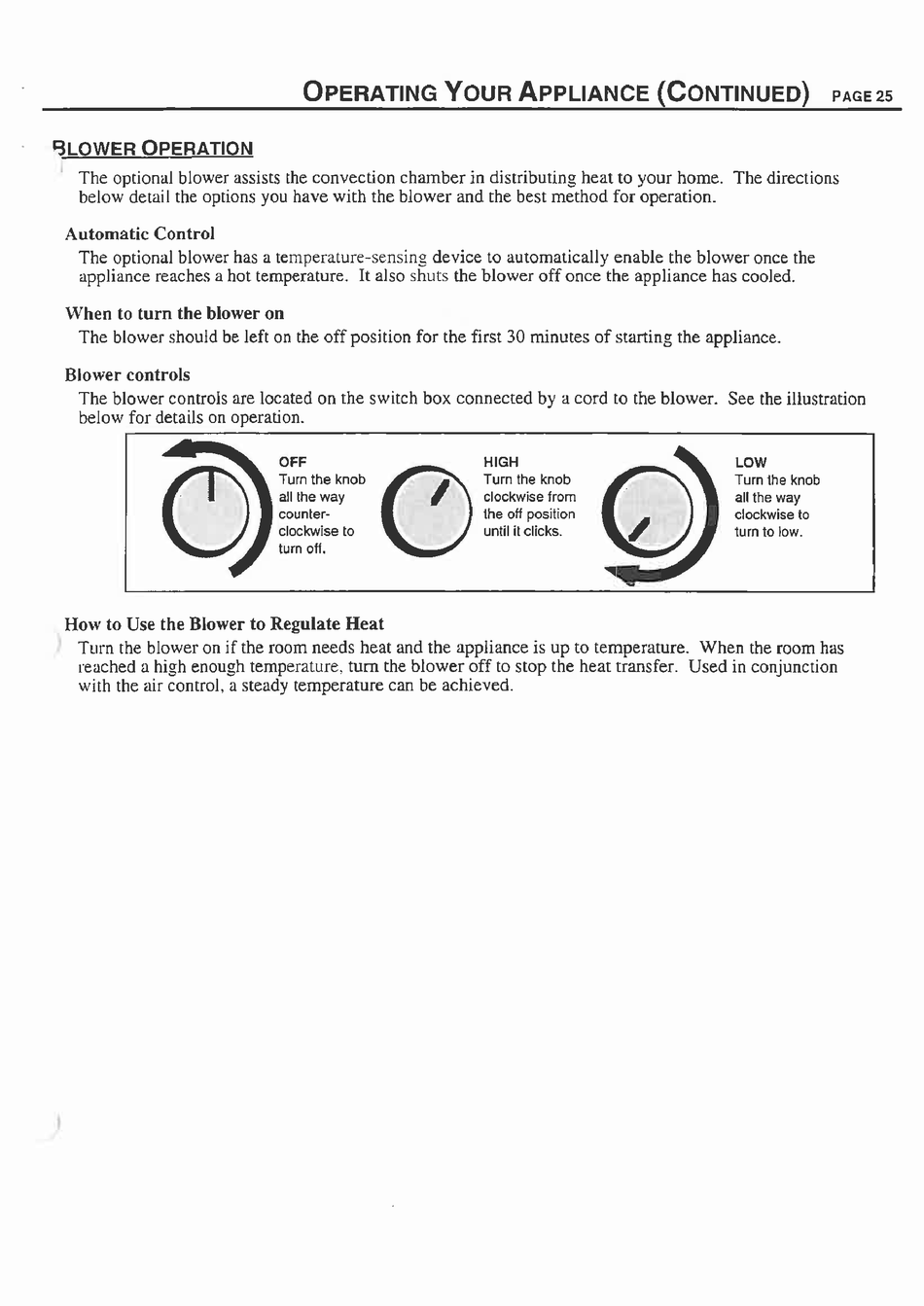 TRAVIS INDUSTRIES AVALON 1190 OPERATING INSTRUCTIONS MANUAL Pdf