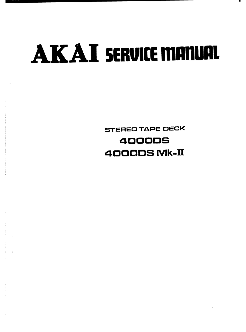 akai advance 49 manual