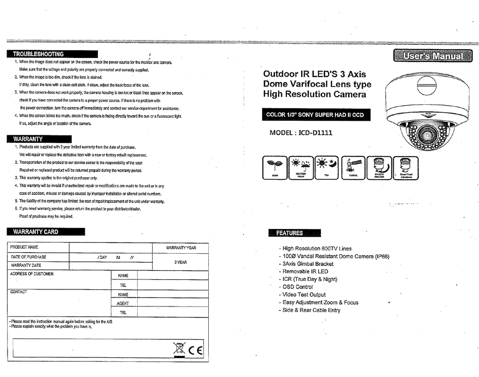 IKEGAMI ICDD1111 USER MANUAL Pdf Download ManualsLib