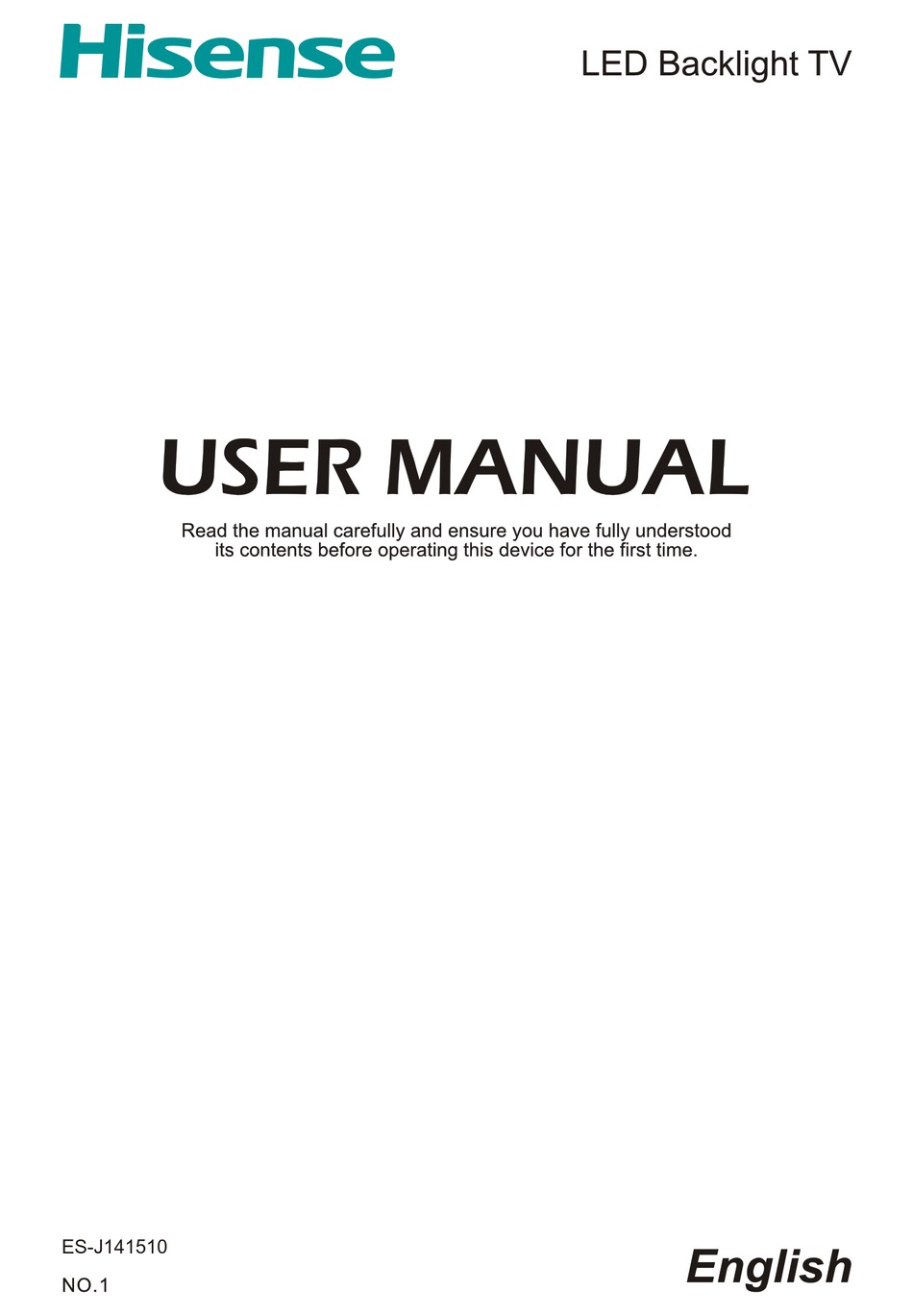 HISENSE LTDN50D36TUK USER MANUAL Pdf Download | ManualsLib