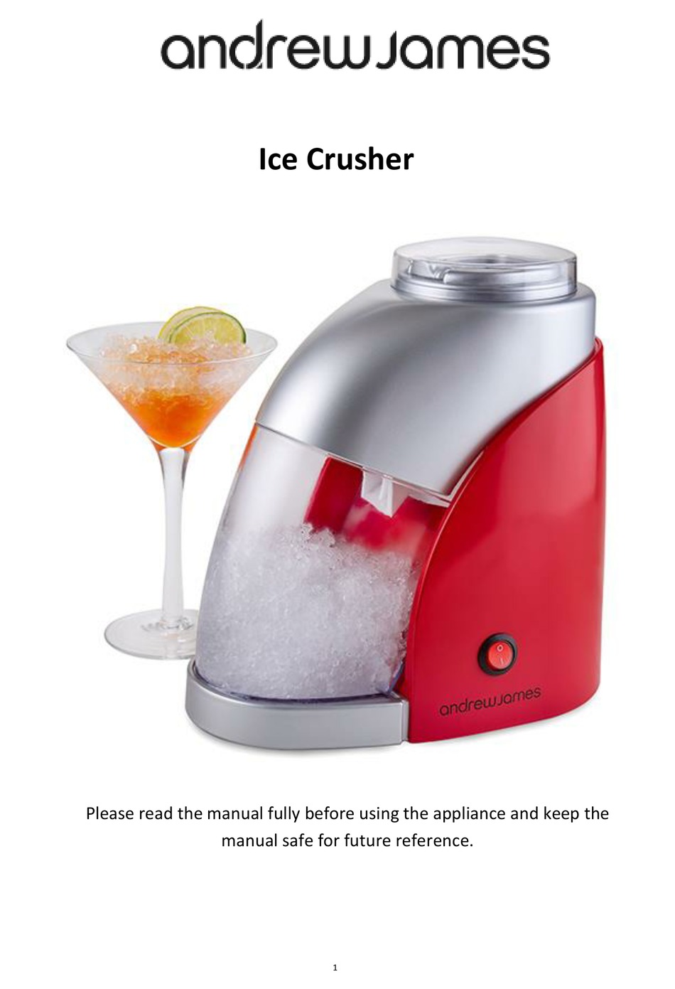 ANDREW JAMES ICE CRUSHER SAFETY MANUAL Pdf Download ManualsLib