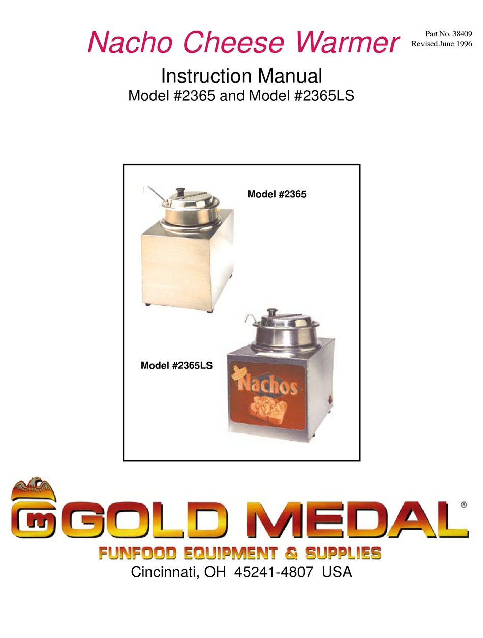 Nacho Cheese Warmers - Gold Medal 2365LS Nacho Cheese