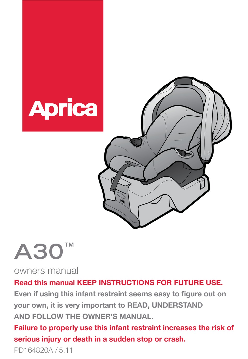 APRICA A30 OWNER'S MANUAL Pdf Download ManualsLib