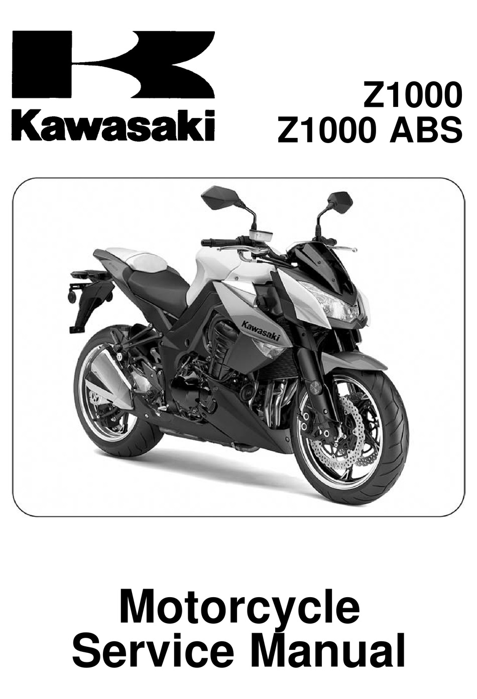 Kawasaki Z 1000 ab 2003 Reparaturanleitung Handbuch 