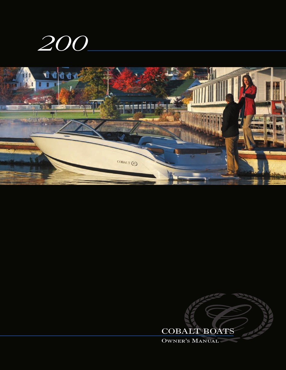 COBALT BOATS 200 OWNER'S MANUAL Pdf Download ManualsLib COBALT BOATS 200 OWNER'S MANUAL Pdf Download ManualsLib