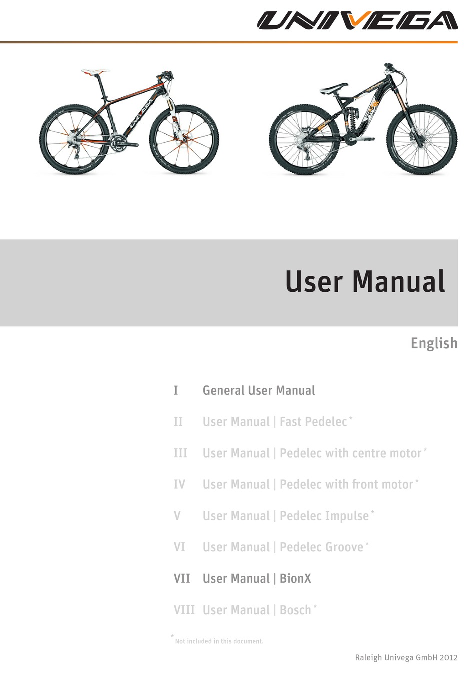 univega terreno e bike